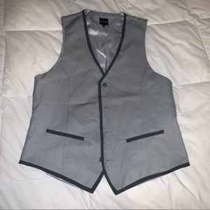 Silver vest for men
